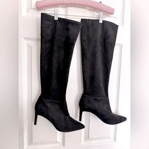 BCBGGeneration Black Faux Suede Boots Size 10